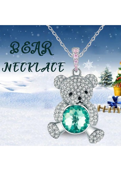 N101212 Kişilik Sevimli Ayı Kolye Yuvarlak Kolye Bebek Kız Kore Moda Kawaii Ayı Kolye Hediye Takı Için Uygun (Yurt Dışından) fiyatları
