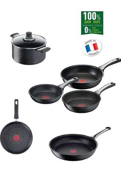 TEFAL6X Titanyum 6lı Set