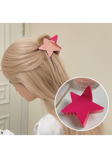 Çift Renkli Yıldız Mandal Toka (Ölçü:8 Cm)