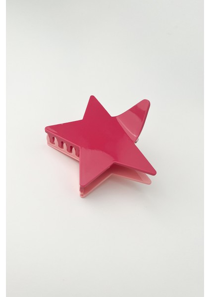 Çift Renkli Yıldız Mandal Toka (Ölçü:8 Cm)