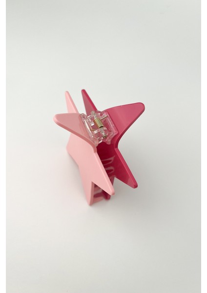 Çift Renkli Yıldız Mandal Toka (Ölçü:8 Cm)