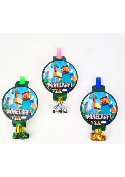 Minecraft Parti Düdüğü (6 Adet)