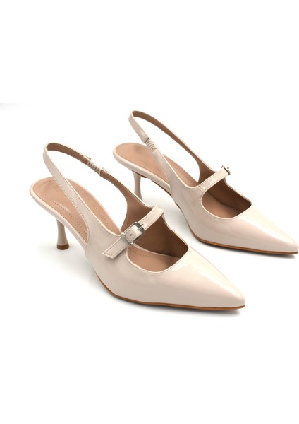 (Pine Cone) Topuklu Kadın Ayakkabı Ten modelleri