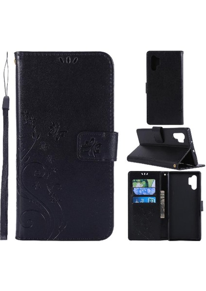 Samsung Galaxy Not 10 Artı Pu Deri Kickstand Manyetik Için Filp Durumda (Yurt Dışından)