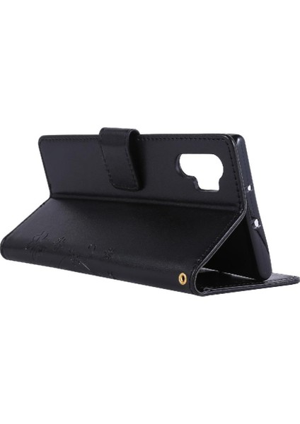 Samsung Galaxy Not 10 Artı Pu Deri Kickstand Manyetik Için Filp Durumda (Yurt Dışından)