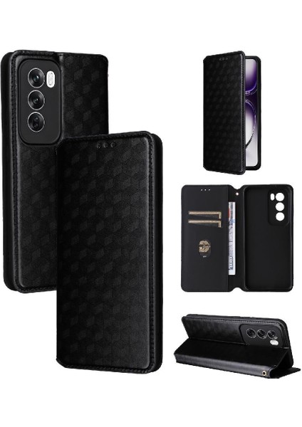 Oppo Oppo 12 5g Manyetik Kapatma Kart Yuvaları Tutucu Pu 3D Için Flip Case (Yurt Dışından) indirimleri