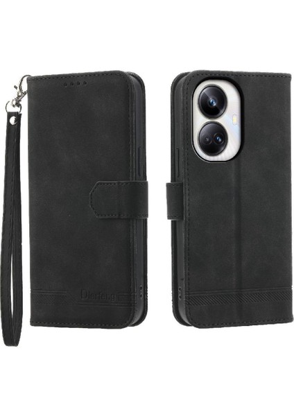 Realme 10 Pro Artı Manyetik Kapatma Nakit Cep Bileklik Için Flip Case (Yurt Dışından)