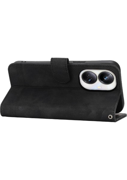 Realme 10 Pro Artı Manyetik Kapatma Nakit Cep Bileklik Için Flip Case (Yurt Dışından)