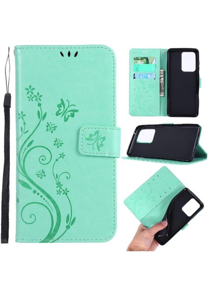 Samsung Galaxy S20 Ultra Kart Tutucu Için Pu Deri Kickstand Durumda (Yurt Dışından)