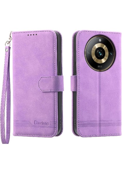 Realme 11 Pro Nakit Cep Manyetik Kapatma Premium Kart Için Flip Case (Yurt Dışından)