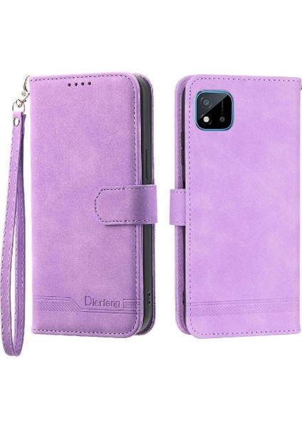 Realme C20 Kart Yuvaları Manyetik Kapatma Premium Nakit Cep Için Flip Case (Yurt Dışından)