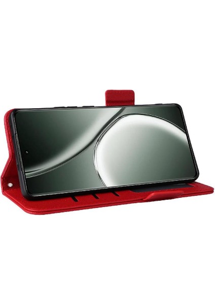 Realme Gt Neo6 Yan Toka Manyetik Kart Yuvaları Tutucu Pu Için Flip Case (Yurt Dışından) modelleri
