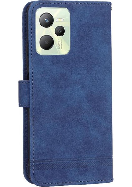 Realme C35 Manyetik Kapatma Bileklik Kart Yuvaları Premium Için Flip Case (Yurt Dışından) indirimleri