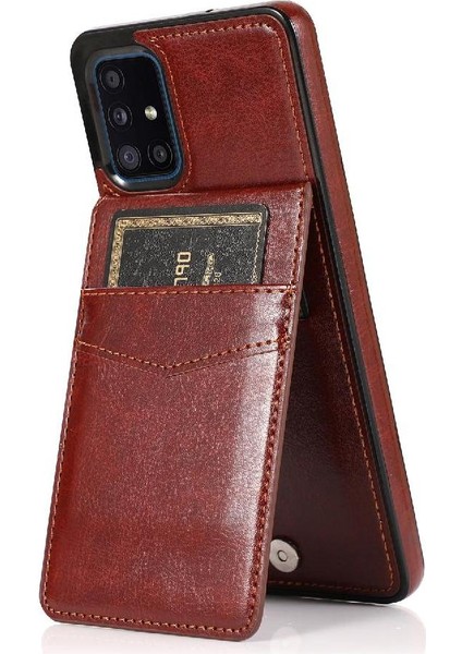 Kredi Manyetik Toka Kickstand ile Samsung Galaxy A51 5g ile Uyumlu (Yurt Dışından)