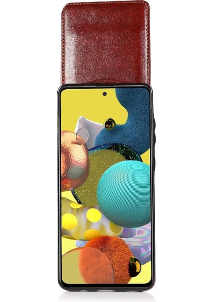 Kredi Manyetik Toka Kickstand ile Samsung Galaxy A51 5g ile Uyumlu (Yurt Dışından)
