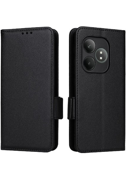 Realme Gt Neo6 Yan Toka Manyetik Kart Yuvaları Tutucu Pu Için Flip Case (Yurt Dışından)