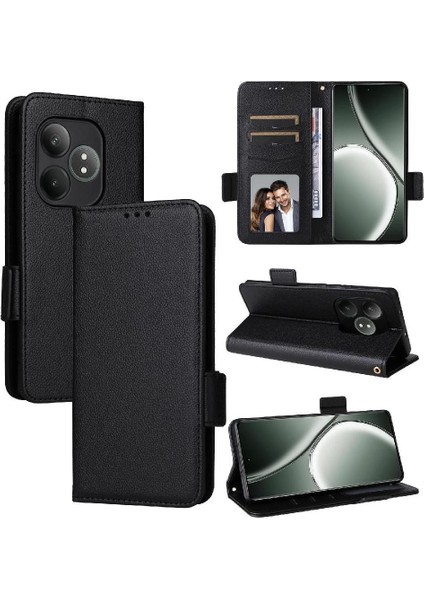 Realme Gt Neo6 Yan Toka Manyetik Kart Yuvaları Tutucu Pu Için Flip Case (Yurt Dışından) fırsatları