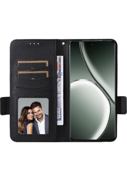 Realme Gt Neo6 Yan Toka Manyetik Kart Yuvaları Tutucu Pu Için Flip Case (Yurt Dışından) indirimleri