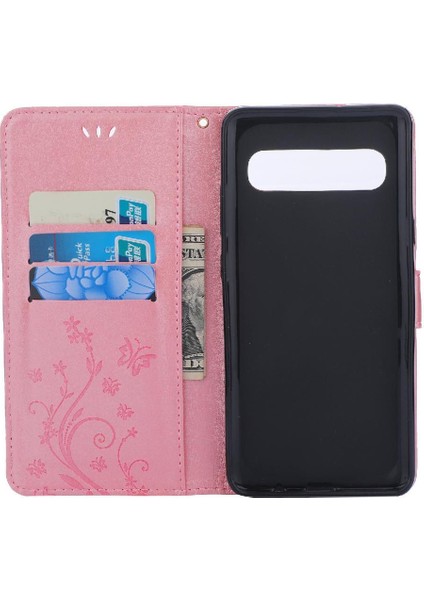 Samsung Galaxy S10 Artı Kickstand Bilek Kayışı Kart Tutucu Pu Için Filp Durumda (Yurt Dışından)