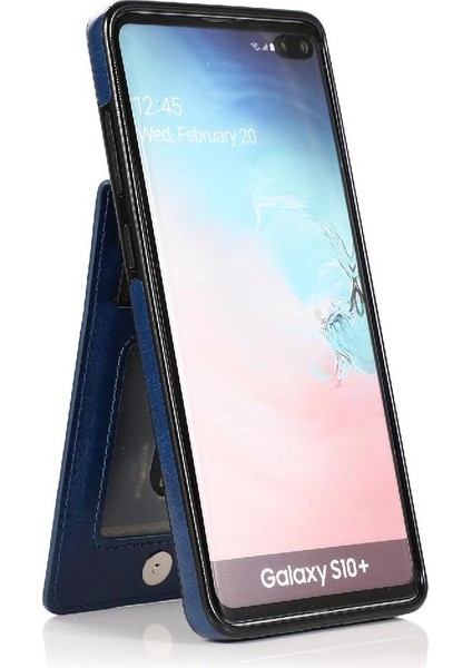 Samsung Galaxy S10 Manyetik Toka Kickstand Kart Tutucu ile Uyumlu (Yurt Dışından) fırsatları