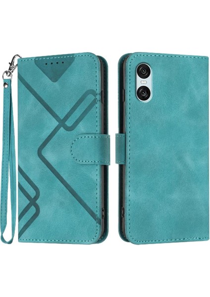 Sony Xperia 10 Vı Için Flip Case Manyetik Kapak Pu Deri Flip Cüzdan ile (Yurt Dışından)