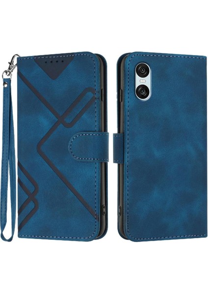 Sony Xperia 10 Vı Için Flip Case Manyetik Kapak Pu Deri Flip Cüzdan ile (Yurt Dışından)