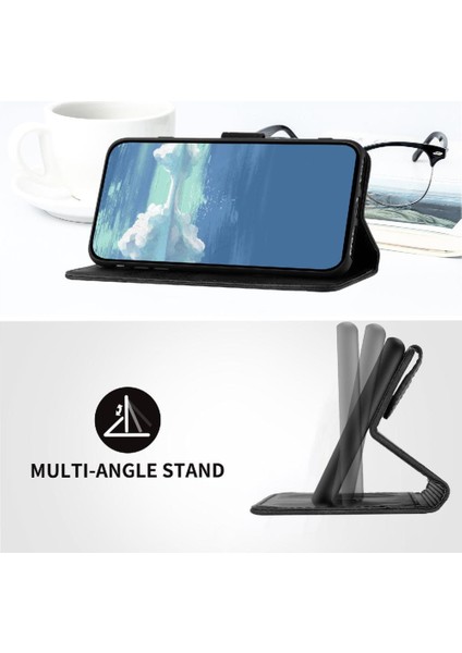 SZY Market Kart Yuvası Standı Flip Cüzdan Pu Deri ile Onur 200 Lite Için Flip Case (Yurt Dışından)