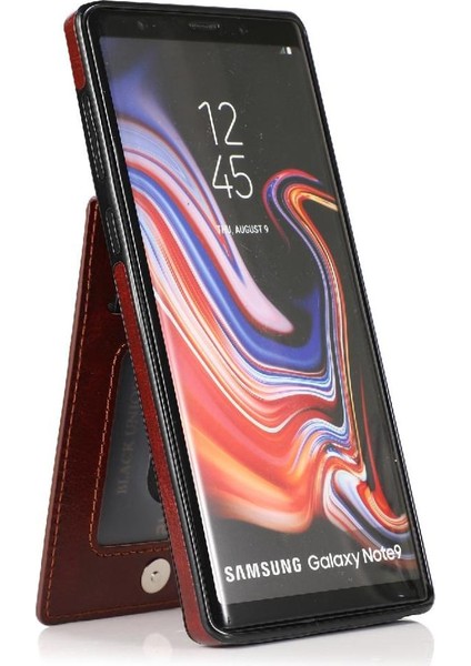 Samsung Galaxy Note9 Manyetik Toka Kickstand Kart Tutucu ile Uyumlu (Yurt Dışından) modelleri