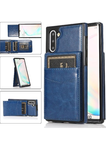 Samsung Galaxy NOTE10 Manyetik Toka Kickstand Vaka Kartı ile Uyumlu (Yurt Dışından)