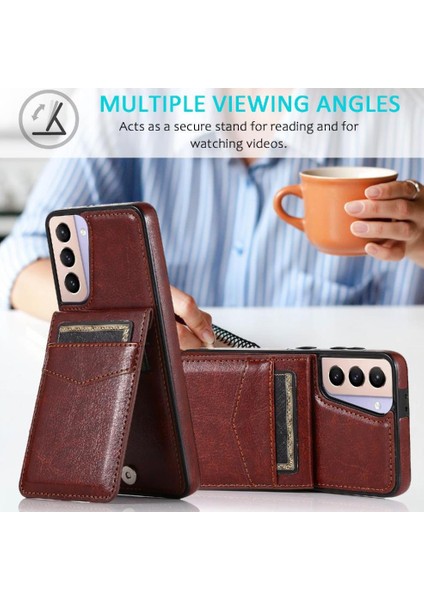 Samsung Galaxy S22 Artı Manyetik Toka Kickstand Kart ile Uyumlu (Yurt Dışından)