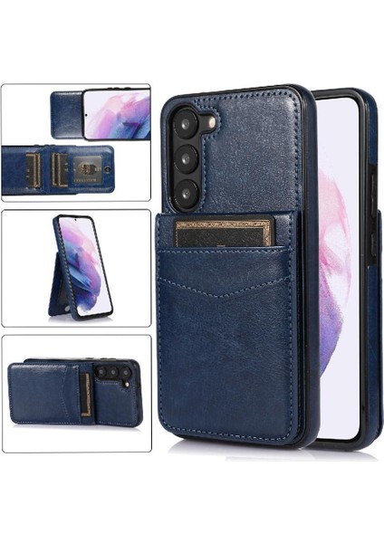 Kredi Manyetik ile Samsung Galaxy S23 Artı Durumda Cüzdan ile Uyumlu (Yurt Dışından)