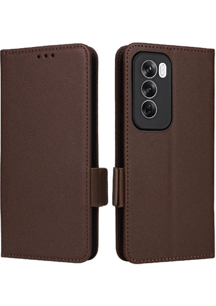 Oppo Oppo 12 Pro 5g Için Flip Case Yan Toka Pu Deri Kart Yuvaları Tutucu (Yurt Dışından)