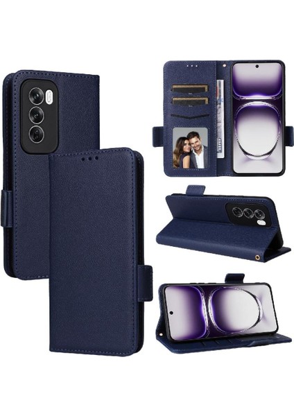 Oppo Oppo 12 5g Için Flip Case Kart Yuvaları Tutucu Yan Toka Cüzdan Pu (Yurt Dışından)