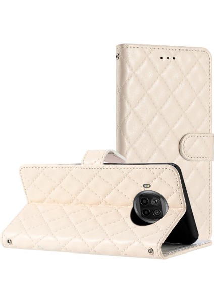 Xiaomi 10T Lite Için Flip Case Pu Deri Cüzdan Manyetik Folio Kickstand (Yurt Dışından)