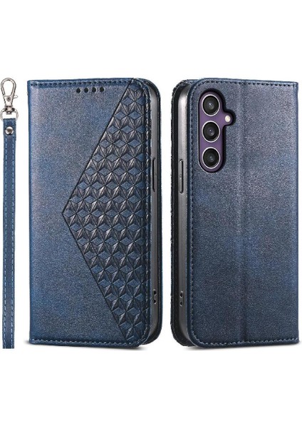Samsung Galaxy S24 Artı Günlük Kullanım Için Flip Case Eşkenar Dörtgen Şekli El Kayışı (Yurt Dışından)