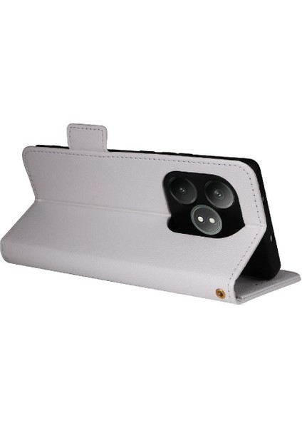 Realme Gt 6 Için Flip Case Pu Deri Manyetik Cüzdan Yan Toka Kartı (Yurt Dışından)