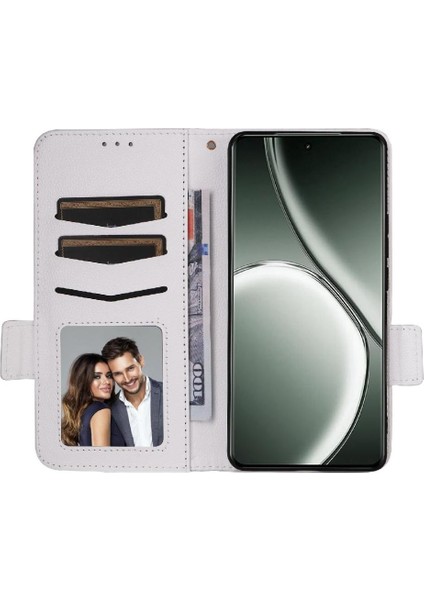Realme Gt 6 Için Flip Case Pu Deri Manyetik Cüzdan Yan Toka Kartı (Yurt Dışından)
