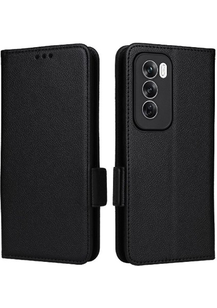 Oppo Oppo 12 5g Için Flip Case Kart Yuvaları Tutucu Yan Toka Cüzdan Pu (Yurt Dışından)