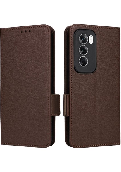 Oppo Oppo 12 5g Için Flip Case Kart Yuvaları Tutucu Yan Toka Cüzdan Pu (Yurt Dışından)