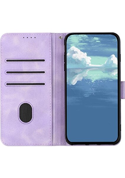 SZY Market Samsung Galaxy M15 Pu Deri Manyetik Kapak Flip Cüzdan Için Flip Case (Yurt Dışından)