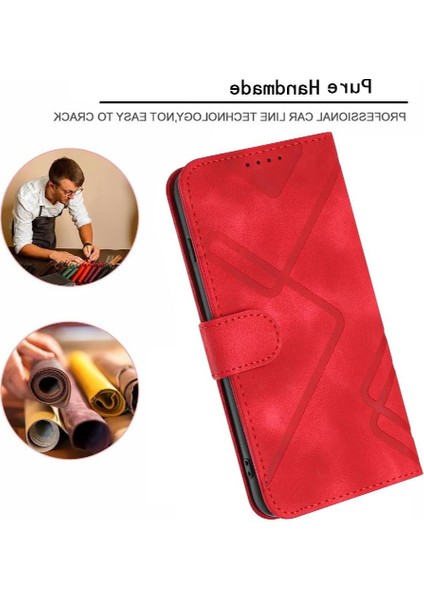 SZY Market Samsung Galaxy M15 Pu Deri Manyetik Kapak Flip Cüzdan Için Flip Case (Yurt Dışından)