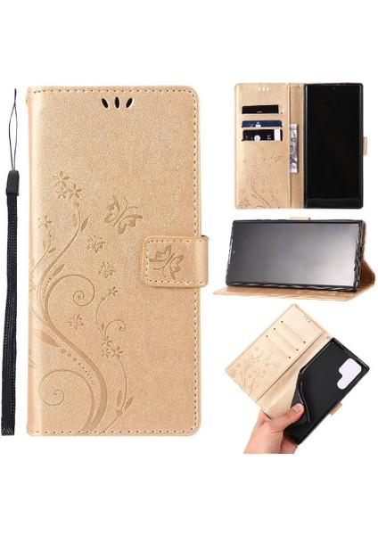 Samsung Galaxy S22 Için Filp Durumda Ultra 5g Bilek Kayışı Kart Tutucu Pu (Yurt Dışından)