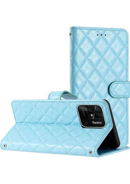 Xiaomi Redmi 10C Manyetik Folio Kickstand Tpu Darbeye Pu Için Flip Case (Yurt Dışından)