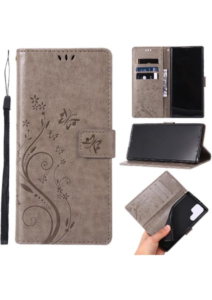Samsung Galaxy S24 Ultra Kart Tutucu Kickstand Pu Deri Için Filp Durumda (Yurt Dışından)