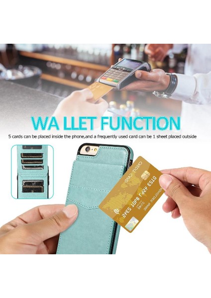 IPhone 6 Plus/6s Plus Kart Tutucu Manyetik Toka Kickstand ile Uyumlu (Yurt Dışından) fırsatları