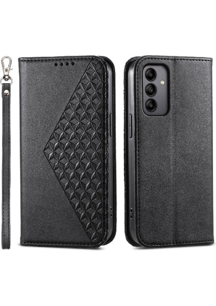 Samsung Galaxy A05S Cüzdan Eşkenar Dörtgen Şekli Günlük Kullanım Standı Için Flip Case (Yurt Dışından)