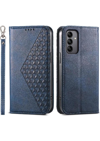 Samsung Galaxy A05S Cüzdan Eşkenar Dörtgen Şekli Günlük Kullanım Standı Için Flip Case (Yurt Dışından)