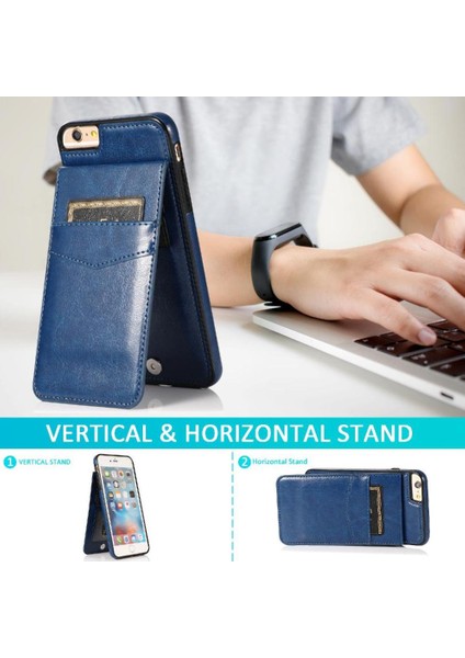 Kredi Toka ile IPhone 6/6s Premium Deri Kart Sahibinin ile Uyumlu (Yurt Dışından)