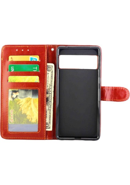 Google Piksel 7 Pro Kickstand Pu Deri Manyetik Kapatma Için Flip Case (Yurt Dışından) fırsatları