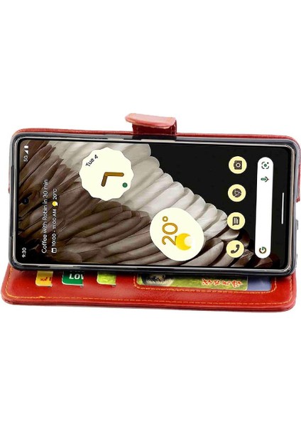 Google Piksel 7 Pro Kickstand Pu Deri Manyetik Kapatma Için Flip Case (Yurt Dışından) indirimleri